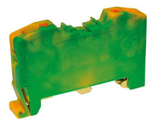 Load image into Gallery viewer, Onka OTK 4.0mm Earth Ground DIN Rail Terminal, Clip On Push Fit (1199)