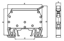 Lade das Bild in den Galerie-Viewer, Onka 6mm2 MRK-S Screw DIN Rail Fused Terminal Block (1322)