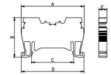 Load image into Gallery viewer, Onka 4,0mm2 OPK Push Fit Terminal For DIN Rail 32A Rated (1512)