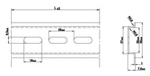 Load image into Gallery viewer, Onka Slotted DIN Rail TS35 35x7.5, 30cm Length (4221)