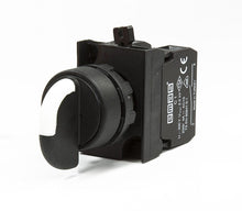 Load image into Gallery viewer, EMAS CP101S32 - IP65 Selector Switch 3 Pos. Centre Off Double Spring Return (2 N.O. Contact)