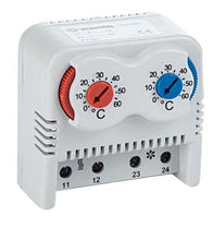 Load image into Gallery viewer, Onka KNHVT | Control Panel Double Thermostat Heating & Cooling 10A 250V