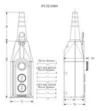 Load image into Gallery viewer, EMAS PV3E30B4 Crane Pendant, Double Speed + Emergency