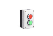 Lade das Bild in den Galerie-Viewer, EMAS PY2AB two hole start/stop push button control box, grey-black