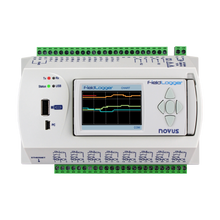 Load image into Gallery viewer, Novus FieldLogger - 512K Ethernet + HMI, 2xRS485 Master/Slave Data Logger (24V Supply)