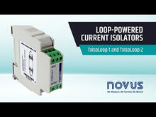 Load and play video in Gallery viewer, Novus TxIsoLoop-1 - Loop Powered Current Isolator (1CH, 4-20mA)