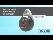 Load and play video in Gallery viewer, Novus TagTemp-USB | Temperature Logger (IP67, 32K Logs -20~70C Range)