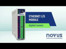 Load and play video in Gallery viewer, Novus DigiRail Connect Universal Ethernet IO Expansion Modules (Modbus, RS485)