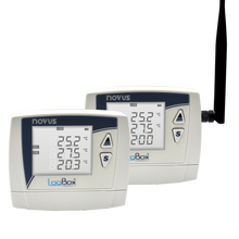 Load image into Gallery viewer, Novus LogBox Connect Wi-Fi Data Logger, 3 Analog + 1 Digital inputs, 140K Logs