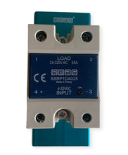 Load image into Gallery viewer, EMAS SSRP1DA025 - 1PH Solid State Relay 25A 24~320V + Heatsink