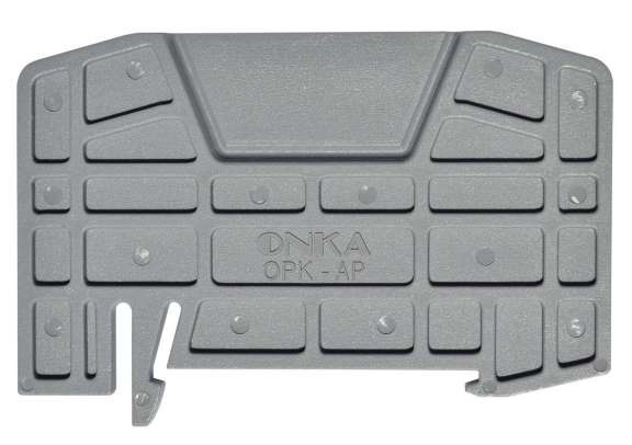 Onka Terminal Block Separator Plate OPK Series Grey (0592)