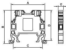 Load image into Gallery viewer, Onka 4,0mm2 MRK Slim Screw Terminal For DIN Rail 32A Rated (0912)
