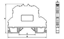Load image into Gallery viewer, Onka 4,0mm2 OPK Push Fit Double Deck Terminal For DIN Rail 32A Rated (1792)
