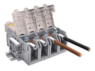 Onka MRK 185mm² stud rail terminal block with cover, grey
