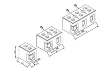 Load image into Gallery viewer, Onka 3 Way Steatite High Temperature Terminal 32A 1100C NR:1 (2.5mm-4.0mm)

