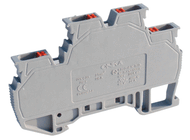 Onka 2,5mm2 OPK Push Fit Double Deck Terminal For DIN Rail 24A Rated (1722)