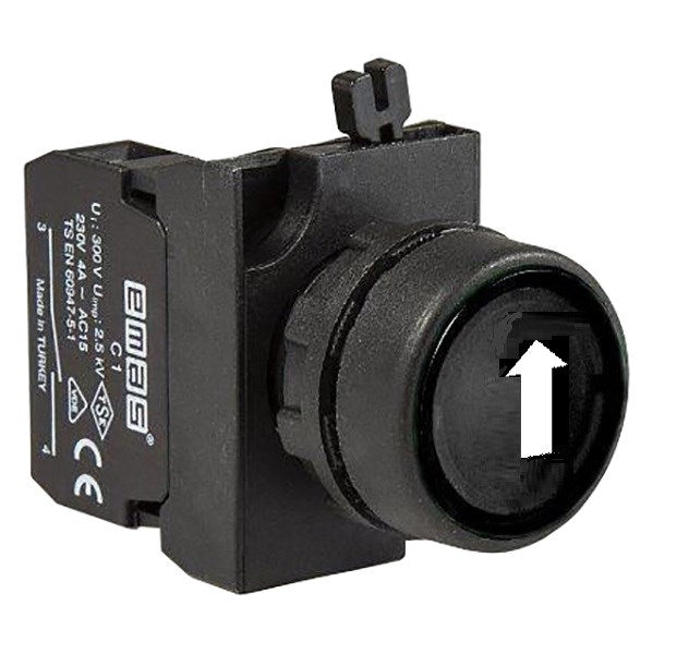 EMAS CP100DHOD - Down Arrow Marked Momentary Pushbutton (1 N.O.)