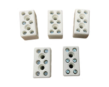 Load image into Gallery viewer, High Temperature Ceramic Terminal Block 3 Way 32A 4mm 12AWG 450V Max
