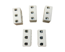 Load image into Gallery viewer, High Temperature Ceramic Terminal Block 3 Way 32A 4mm 12AWG 450V Max
