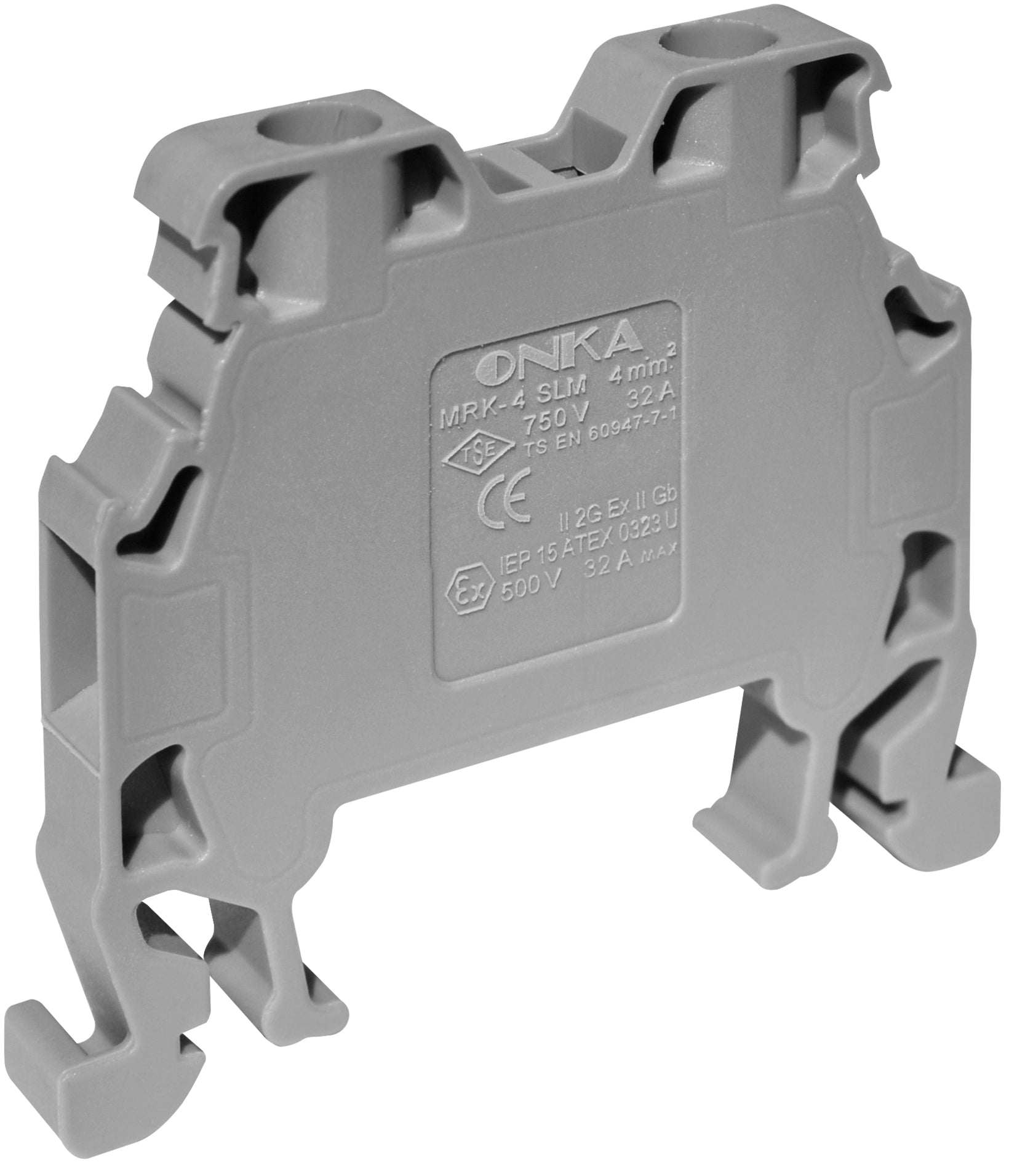 Onka Rufc Onka MRK 4.0mm Slim Screw Terminal For DIN Rail 32A Rated (0912 ...