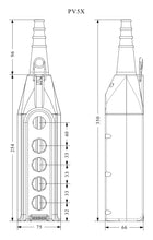 Load image into Gallery viewer, EMAS PV Series Handheld Pendant Remote Crane Hoist Machine (3-9 Holes Empty)
