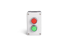 Lade das Bild in den Galerie-Viewer, EMAS PY2AB two hole start/stop push button control box, grey-black - alternative view
