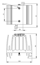 Load image into Gallery viewer, EMAS SSS4X - DIN Rail or Chassis Mount Heat Sink 40A Solid State Relay

