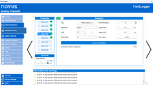 Load image into Gallery viewer, Novus FieldLogger analogue channel set-up in free NXperience configuration software - Pt100 input, °C unit, limits and digital filter
