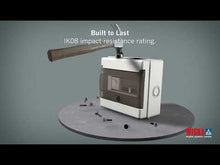 Load and play video in Gallery viewer, Wiska Indubox 1306BR/W IP65 6 Way Enclosure 170x200x115mm
