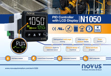 Load image into Gallery viewer, Novus N1050-PRRR-485 - PID Temperature Controller USB, Timer, SSR+Relays (100-240V)
